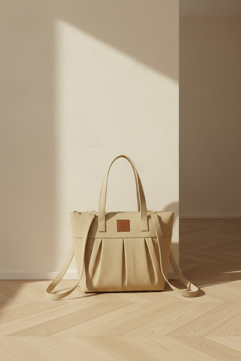 GabiG Tote Bag lifestyle 2 — leaning against wall
